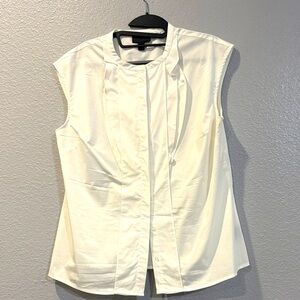 Worthington Cream Sleeveless Blouse